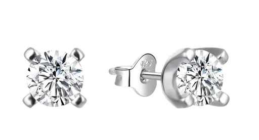 Agato Cercei atemporali din argint, de tip stud, model AGT-E056PW 0,7 cm