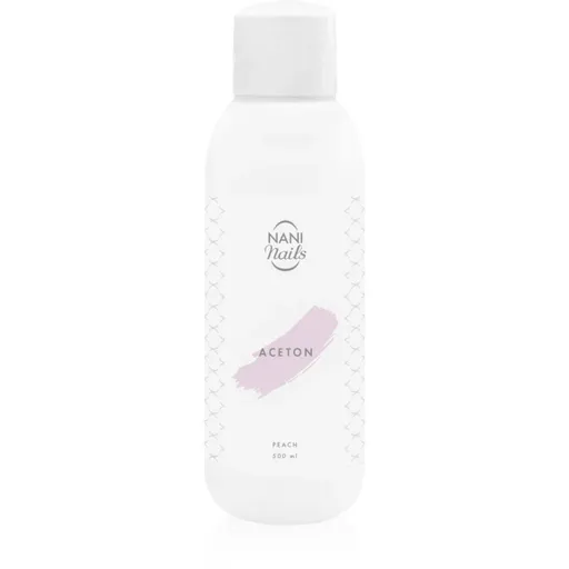 NaniNails NANI Peach acetonă pentru a îndepărta gelul de pe unghii 500 ml