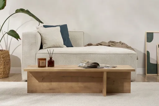 Masuta de cafea, Hanah Home, Harbor, 120x30x45 cm, Maro