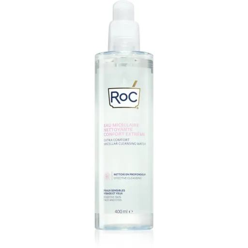 RoC Extra Comfort Micellar Cleansing Water Apă micelară calmantă pentru piele sensibilă 400 ml