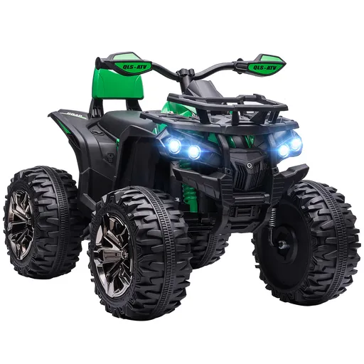 HOMCOM Quad electric 12V pentru copii, verde | Aosom Romania