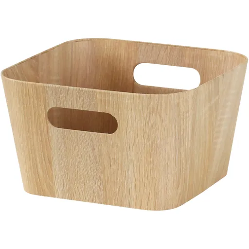 Set de 2 coșuri de depozitare Kitchisimo 27 × 27 × 16 cm, natur, naturală, M