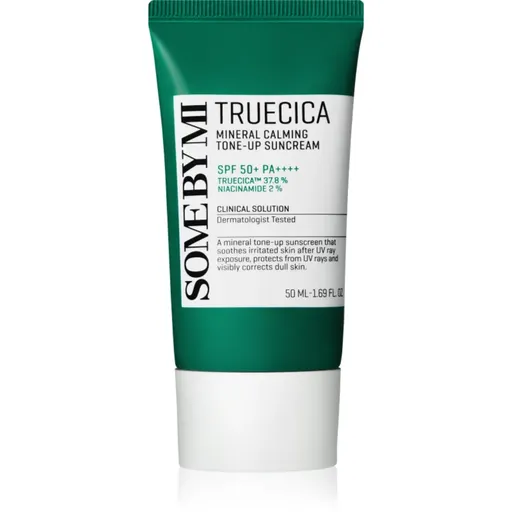 Some By Mi Truecica Mineral Calming Tone-up Suncream Crema protectiva si calmanta SPF 50+ 50 ml