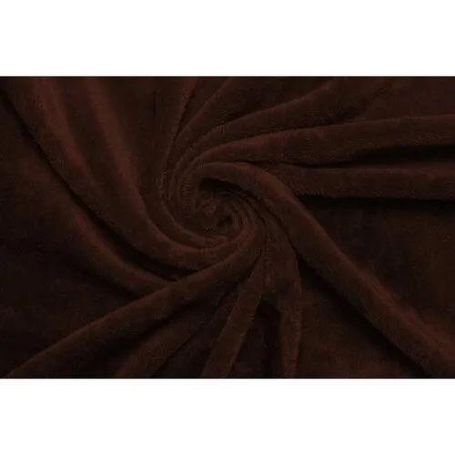 Cearșaf de pat micropluș maro închis, 180 x 200 cm, maro închis, 180 x 200 cm