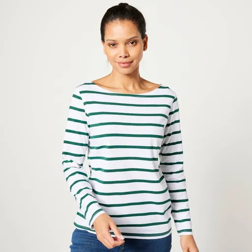 Tricou cu dungi, cu mâneci lungi