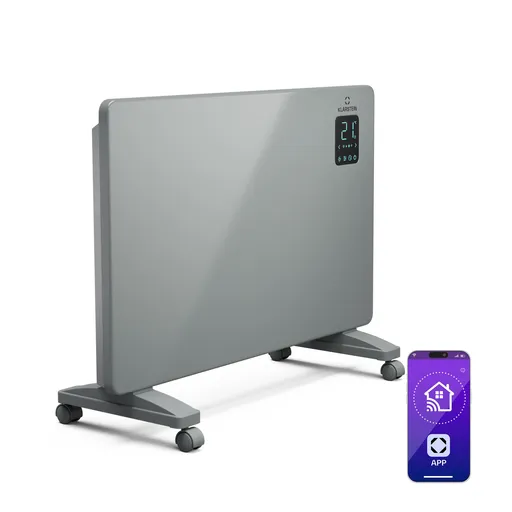 Klarstein Încălzitor convector Bansin Smart 1500, 1500 W, Aplicație, 5-50 °C, Afișaj LED, Touch screen
