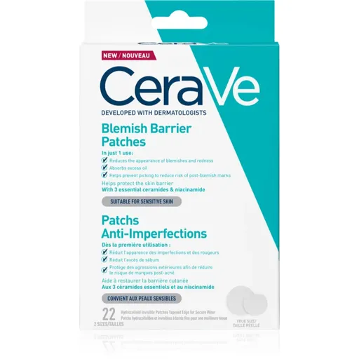 CeraVe Blemish Control Barrier Patches plasturi pentru piele problematică impotriva acneei 22 buc