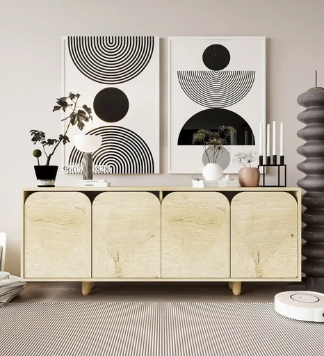 Consola, Hanah Home, Lazio Bohem 180, 180x75x45 cm, PAL, Maro