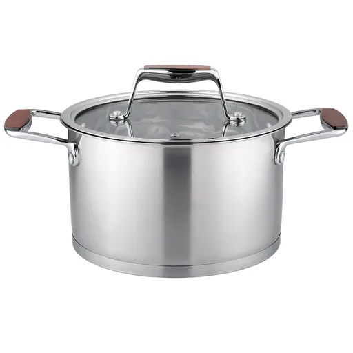 Oala Oliver Voltz OV51210P18 Berlin Premium Collection, 18 cm, 2.6 L, Otel inoxidabil 18/10, Inductie, Inox