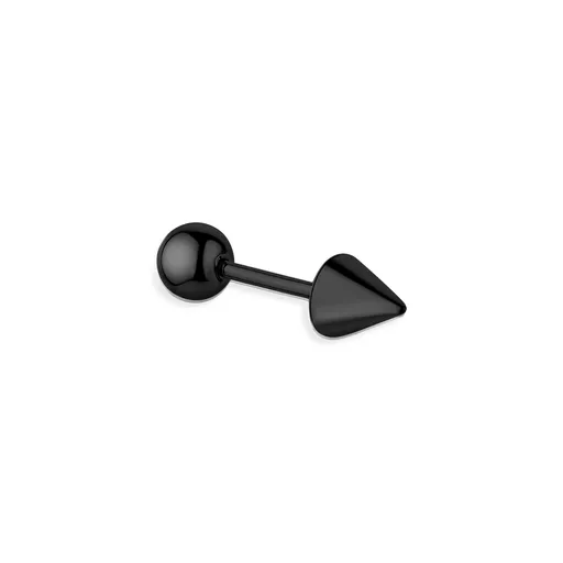 S'Agapõ Cercel single negru pentru piercing Rogue SRG23