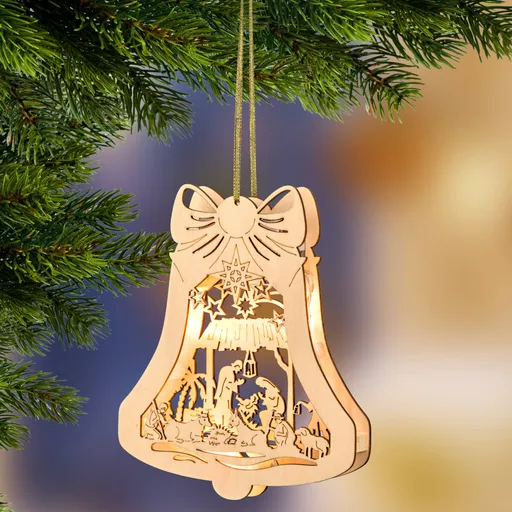 Decoratiune suspendată cu LED Clopot