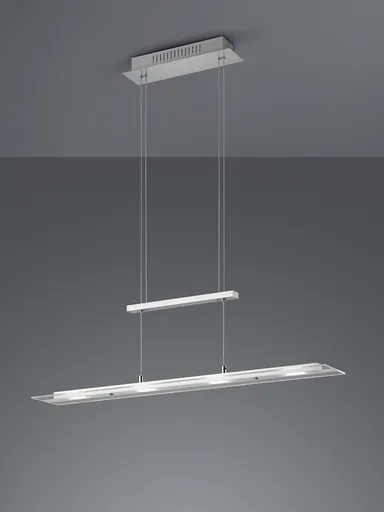 Lustra Milos, RL, 80x12x170 cm, 5W, 1x SMD, metal, nichel mat