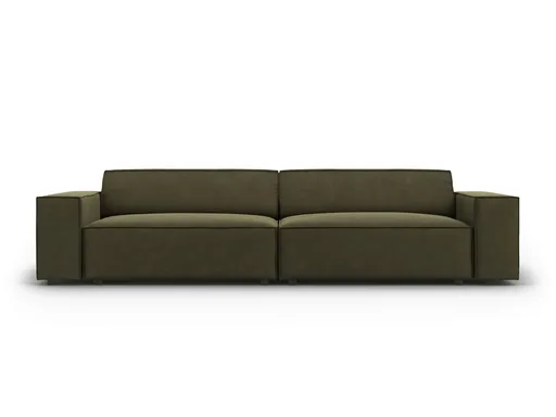 Canapea 3 locuri, Jodie, Micadoni Home, BL, 204x102x70 cm, catifea, verde