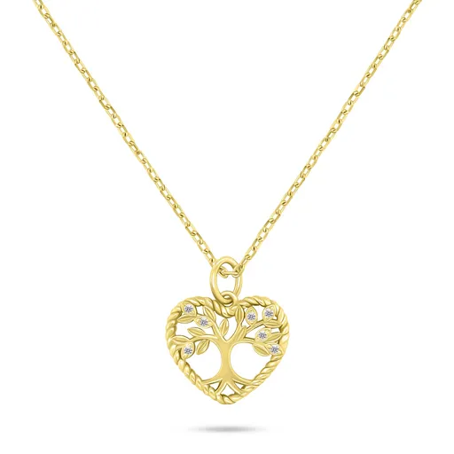 Brilio Silver Colier decent placat cu aur Arborele Vieții NCL152Y