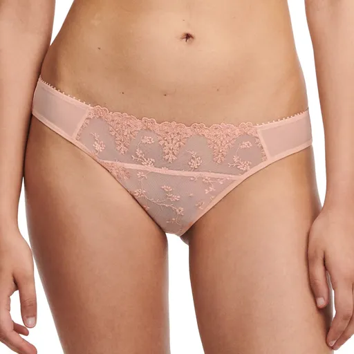 Chiloți slip din tul brodat în două tonuri, White nights