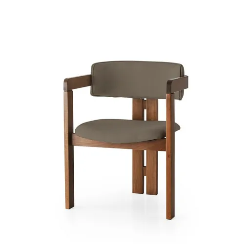 Scaun de sufragerie CO Light Brown and Walnut, maro deschis