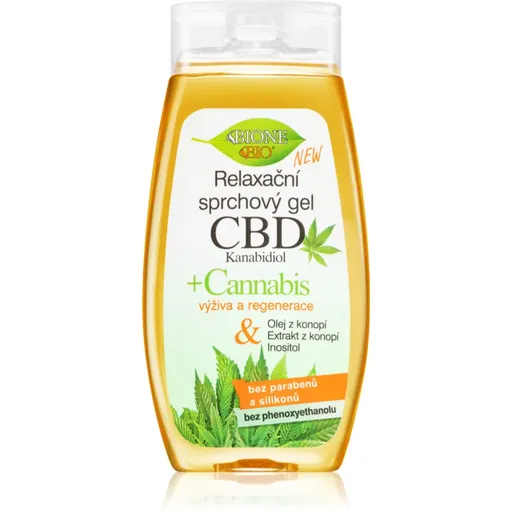 Bione Cosmetics Cannabis CBD gel de dus relaxant cu CBD 260 ml