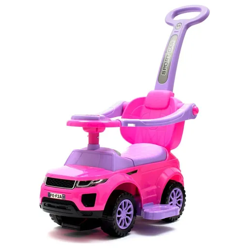 Mașinuță Baby Mix cu tijă de ghidare SUV 3in1,roz, roz