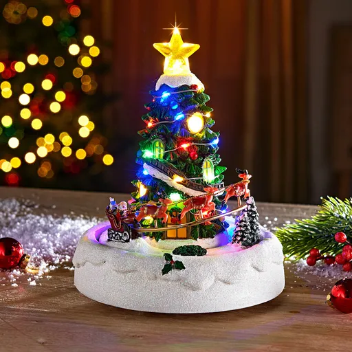 Cutie muzicală de Crăciun cu LED-uri