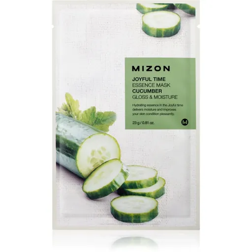 Mizon Joyful Time Cucumber Mască textilă cu efect de iluminare și hidratare 23 g