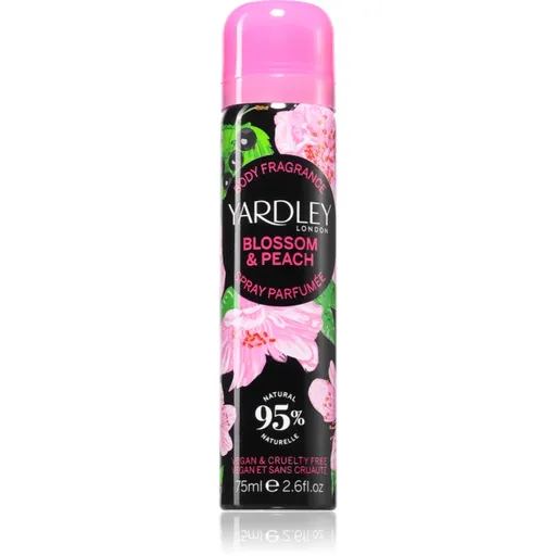 Yardley Blossom & Peach spray pentru corp pentru femei 75 ml