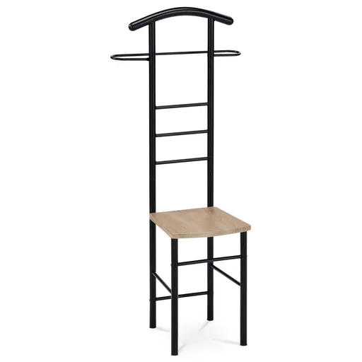 Suport de haine 81870 BK lac negru/stejar sonoma, 119 cm, negru