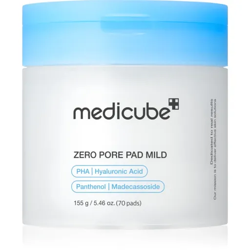 Medicube Zero Pore Pad Mild discuri pentru indepartarea impuritatilor pentru piele sensibilă 70 buc
