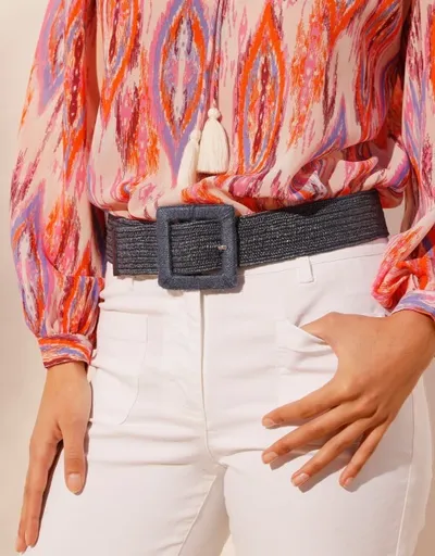 Curea elastică, cu cataramă pătrată