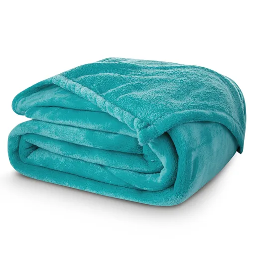 Carbotex Pătură din microfibră turcoaz, 150 x 200c m