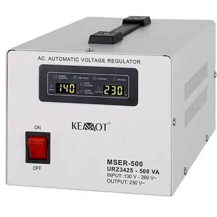 Stabilizator tensiune cu servomotor 500VA/300w MSER-500 KEMOT URZ3425