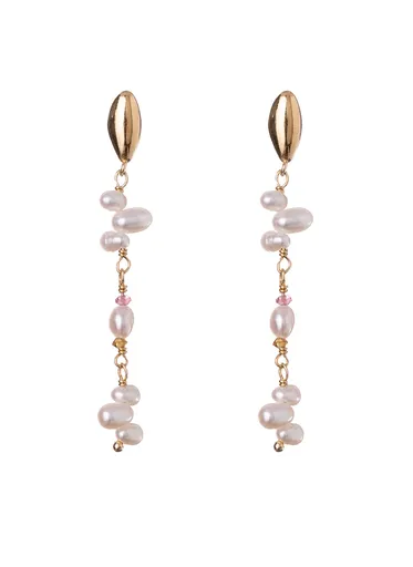 Alisia Cercei placați cu aur cu perle și turmalină AL4660.01.000
