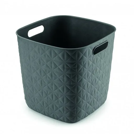 Coș cubic Curver Softex, gri închis, gri închis