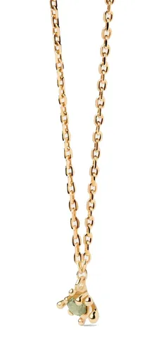 PDPAOLA Colier de damă placat cu aur Green Fleur Colors CO01-961-U