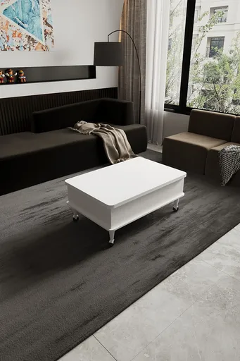 Masuta de cafea, Hanah Home, Nino, 90x40x60 cm, PAL, Alb