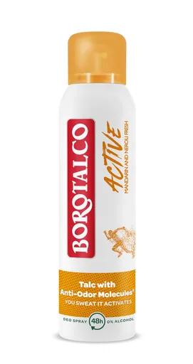 Borotalco Deodorant spray cu mandarine si neroli Active (Deo Spray) 150 ml