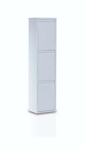 Dulap multifunctional, Hanah Home, Doplo 3, 33x136x25 cm, 100% SHEET METAL, Alb