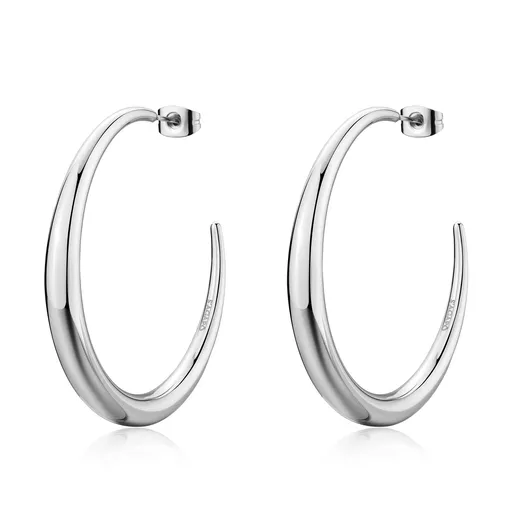 S'Agapõ Cercei rotunzi la modă din oțel Chunky SHK120