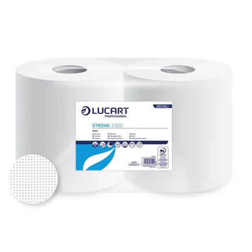 Hartie rola industriala Lucart Strong 3500, Multiuse, 3 straturi, 500 foi, 150 m, 100% celuloza