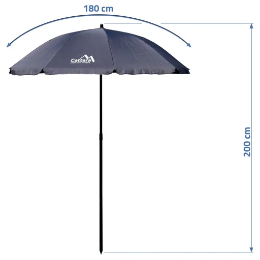 Parasol pliabil Cattara Trieste, diametru 180 cm