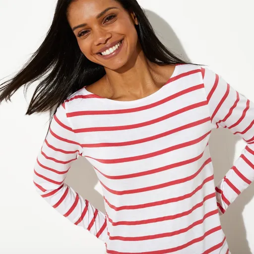 Tricou cu dungi, cu mâneci lungi