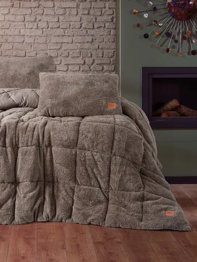 Set pilota si perna, L'essentiel Maison, Pelus, Bej