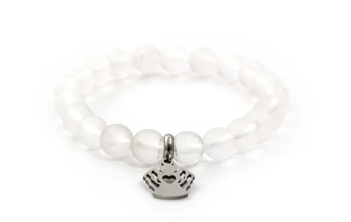 Agato Brățară cu mărgele din cristal mat MINK68 / 17