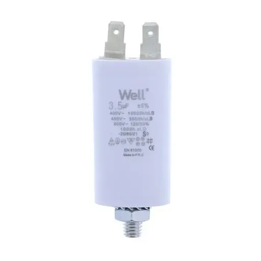 Condensator pornire motor 400V 3.5uF cu pin, Well