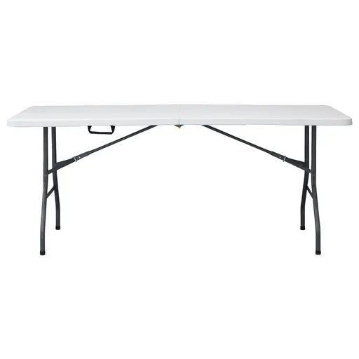 Autronic Masă de grădină, metal, plastic, alb,AZ-K 1002 WT