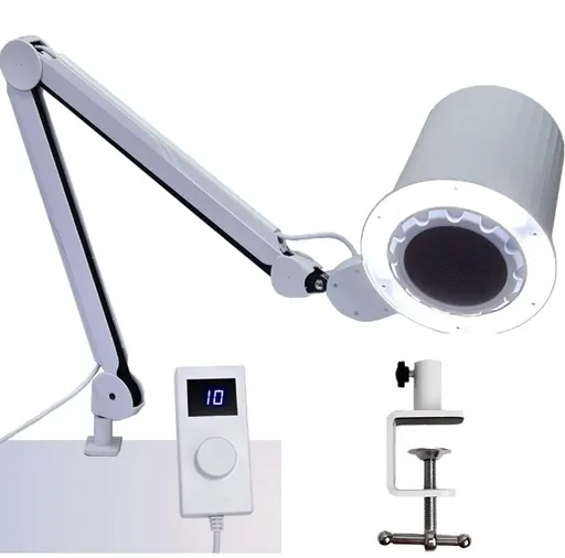 Lampa cu Aspirator Manichiura Tip Clopot 41W  - Roti Mobile plus Prindere de Masa