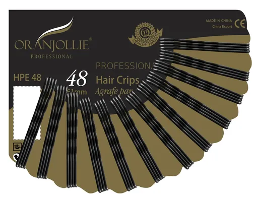 Agrafe Par Set 48 buc Negre 60 mm Oranjollie