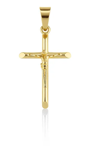 Brilio Pandantiv atemporal din aur galben, „Cruce” 14/650.421