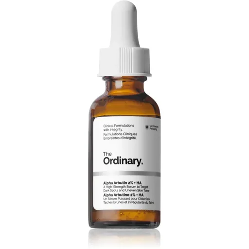 The Ordinary Alpha Arbutin 2% + HA ser facial cu efect iluminator cu acid hialuronic 30 ml