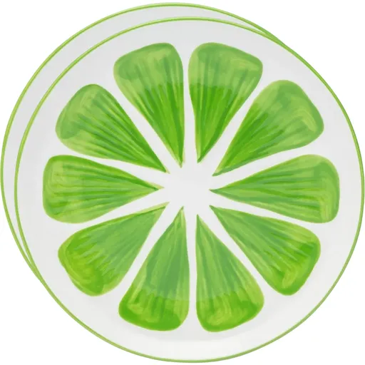 Altom Set de farfurii ceramice Tropicana lime 20cm, 2 bucăți, verde