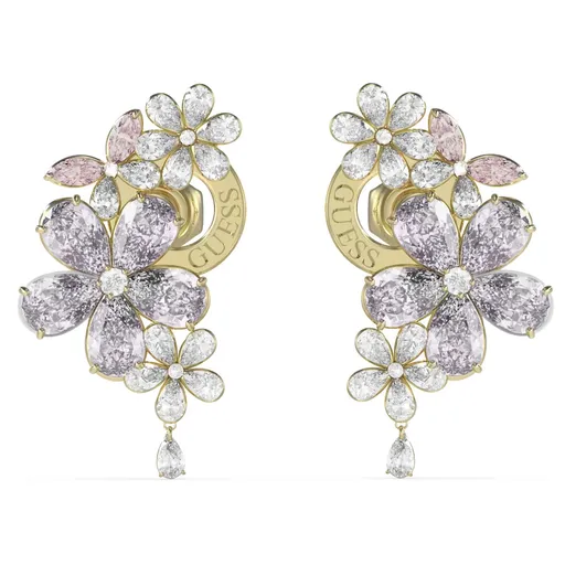 Guess Cercei frumoși placați cu aur cu flori Lily JUBE05101JWYGMCT/U